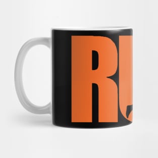 RUN orange Mug